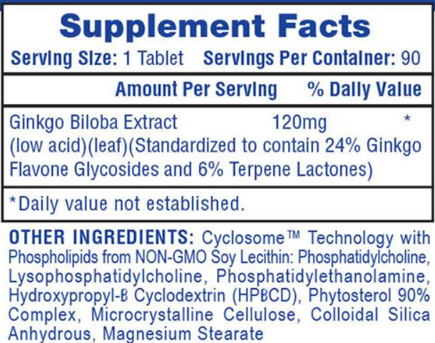 Hi-Tech Pharma Ginkgo Biloba | Memory, Focus & Circulation Support