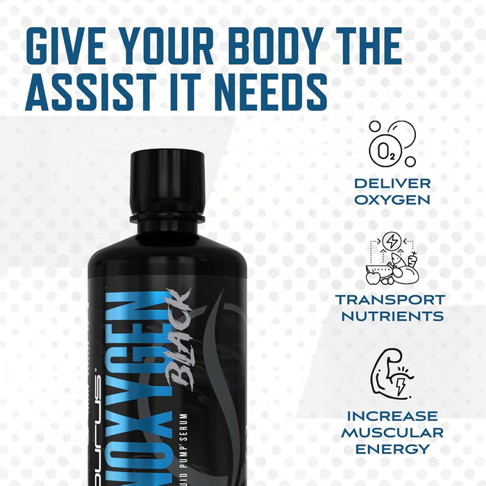 Purus Labs NOxygen Black Liquid | Fast Acting Nitric Oxide Pump Amplifier
