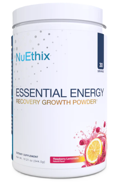 NuEthix Essential Energy – BCAA + EAA + Keto Salts Formula for Hydration & Recovery 30 Servings Raspberry Lemonade 