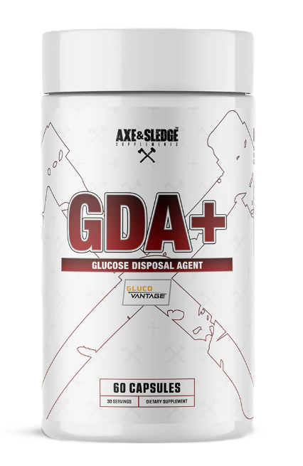 Axe & Sledge GDA+ Glucose Disposal Agent Front 60 Capsules | Carb Control & Performance Support | TigerFitness