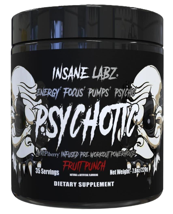 Insane Labz Psychotic Black | High-Stim Pre-Workout — Tiger Fitness