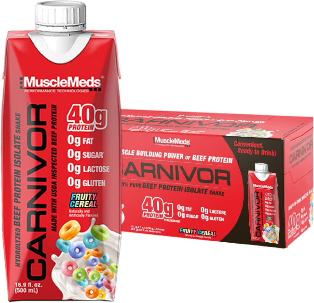 Shop MuscleMeds Carnivor RTD | 100% Beef Protein Isolate Drink