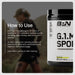How to use BPN G.1.M Sport, one scoop in 15 to 20 oz of water per hour of exercise