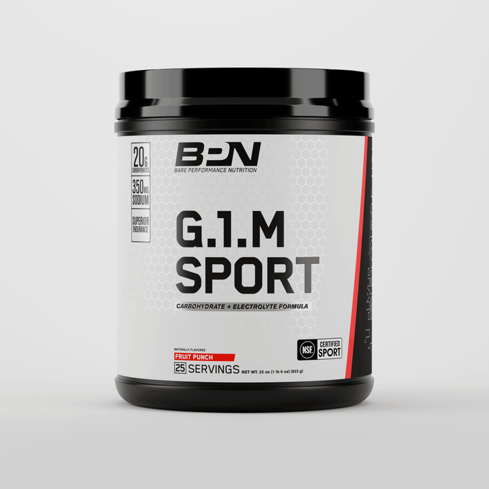 BPN G.1.M Sport Fruit Punch carbohydrate and electrolyte drink mix, 25 servings