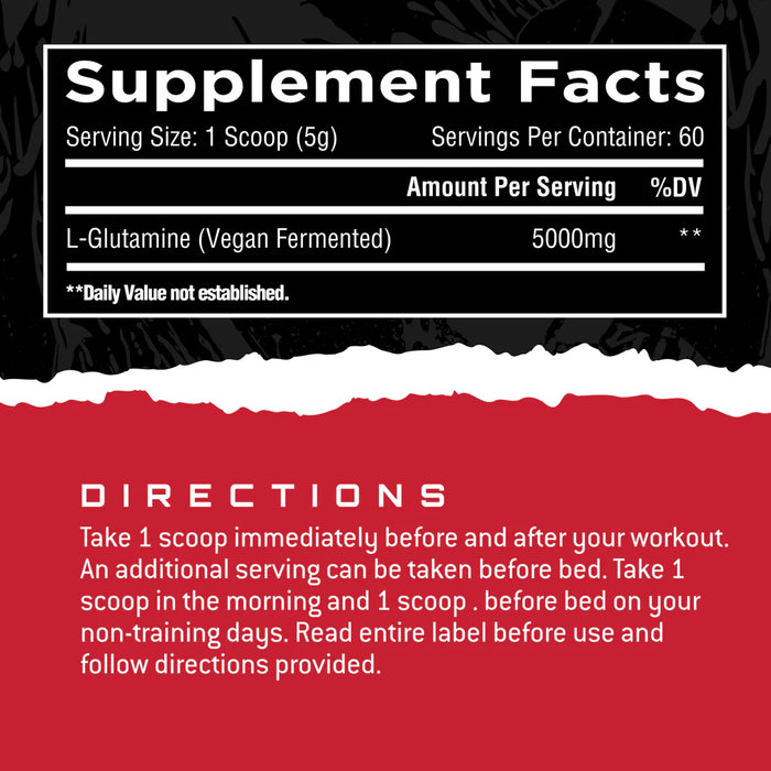 Unmatched Glutamine Powder | Vegan Fermented L-Glutamine