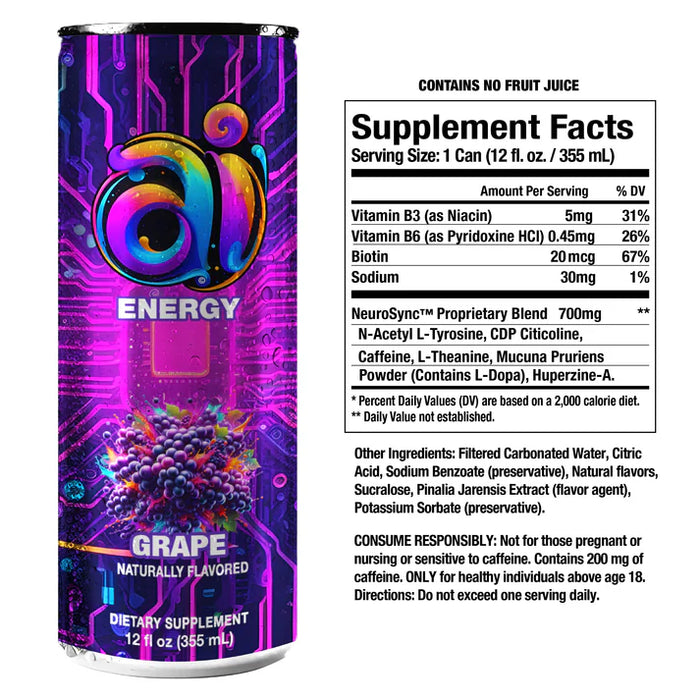 AI Energy Drink | Case of 12