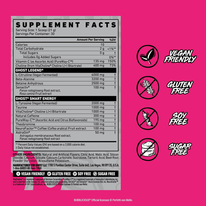 GHOST Legend V4 | Pre-Workout Supplement for Energy, Focus & Performance