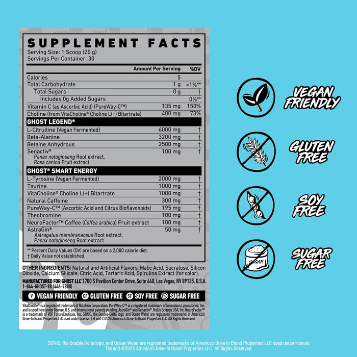 GHOST Legend V4 | Pre-Workout Supplement for Energy, Focus & Performance