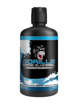 Gorilla Mind Gorilla Mode Liquid Glycerol Front Bottle 60 Servings | Hydration & Muscle Pump Formula | TigerFitness