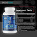 Back label of Gorilla Mind Omega Fish Oil featuring Supplement Facts, ingredients, directions, and nutrition information.