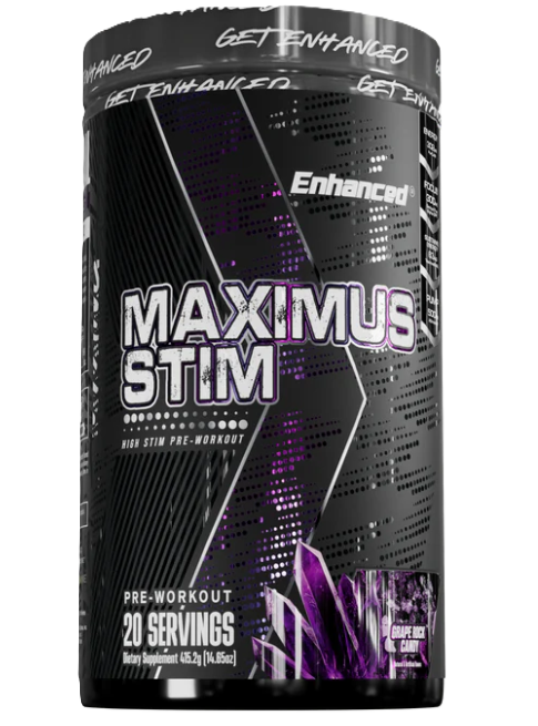 Enhanced Labs Maximus Stim Grape Candy Pre-Workout – Extreme Energy & Focus | TigerFitness