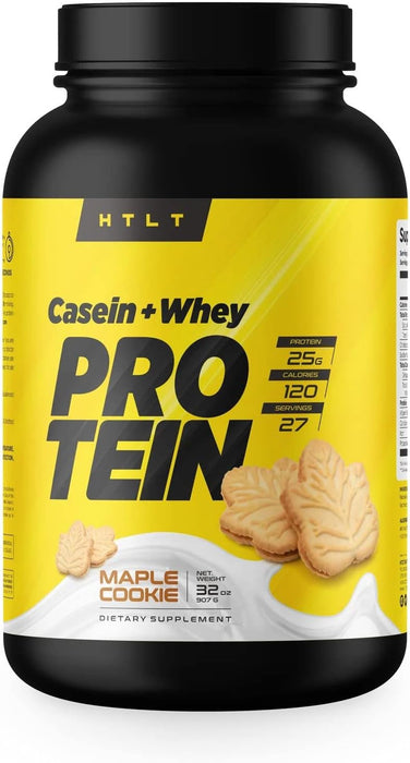 HTLT Casein + Whey Maple Cookie 25 Servings – Premium Protein Blend for Muscle Growth and Recovery