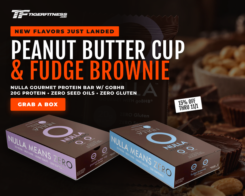 Nulla Gourmet Protein Bar new flavors Peanut Butter Cup and Fudge Brownie
