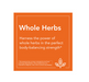 NOW Foods Whole Herbs graphic highlighting the power of whole herbs for body balancing strength