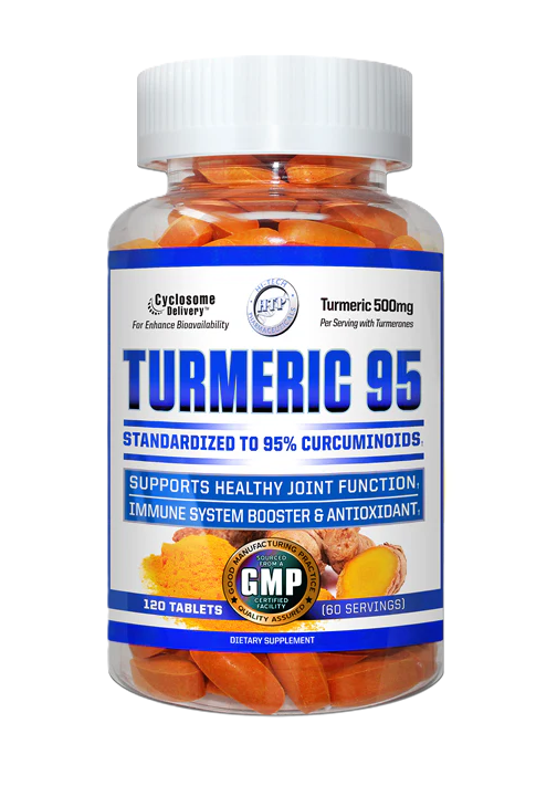 Hi-Tech Pharma Turmeric 120 Tablets | Herbal Joint & Inflammation Support | TigerFitness.com
