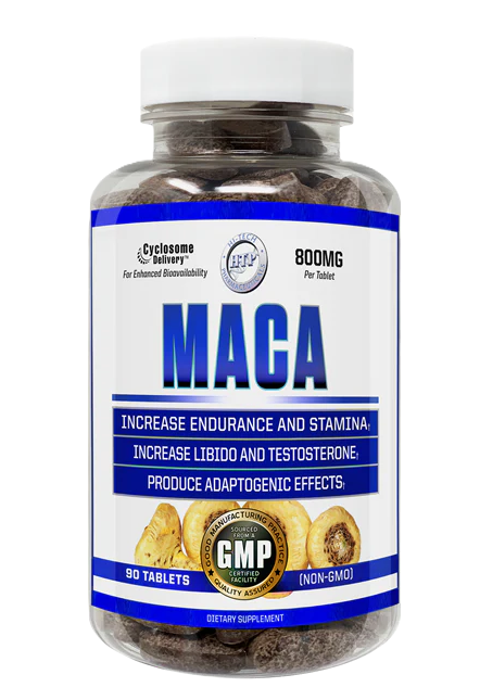 Hi-Tech Pharmaceuticals Maca 90 Tablets energy stamina and vitality herbal supplement bottle from Tiger Fitness