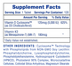 Hi-Tech Pharma Mega Vitamin D3 + K2 supplement facts panel and ingredient label showing serving size, directions, and nutritional information