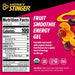 Honey Stinger Energy Gel Fruit Smoothie flavor packet designed to provide convenient portable energy for runners, cyclists, endurance athletes, and active lifestyles Back facts
