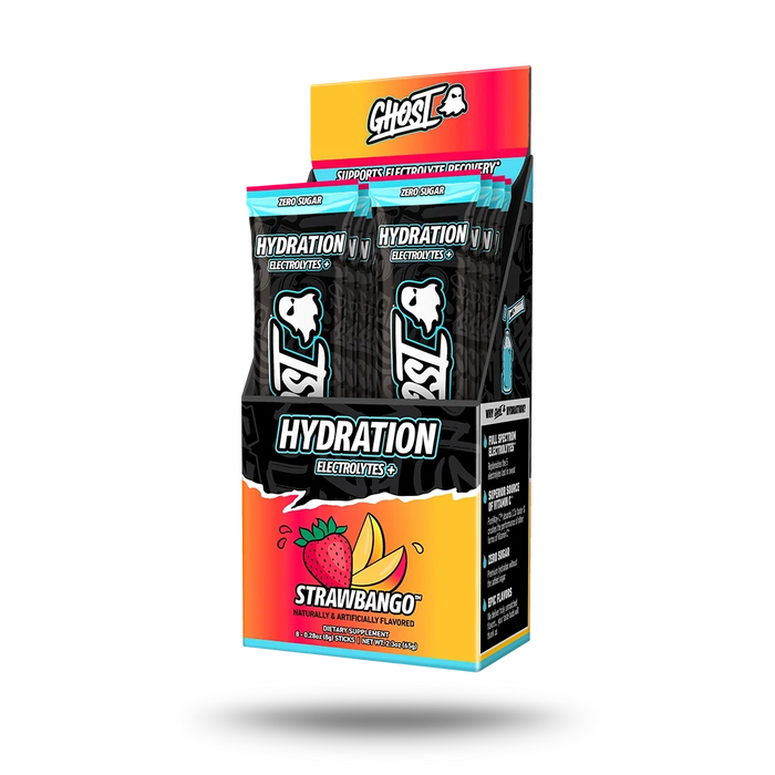 GHOST Hydration Sticks 8 Pack Strawbango
