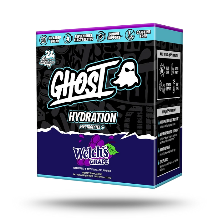 GHOST Hydration Sticks 24 Pack Welch's Grape