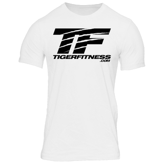 Tiger Fitness Scratch T-Shirt - White / Black