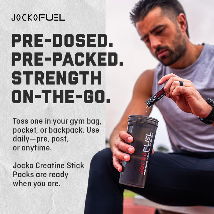 Jocko Fuel Creatine Stick Packs | On-the-Go Micronized Creatine