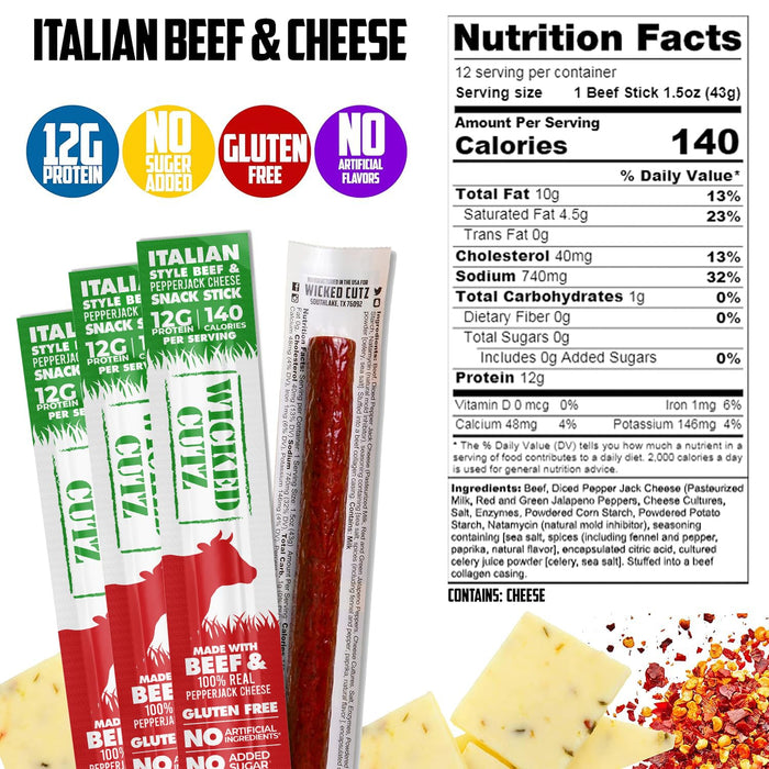 Wicked Cutz Meat & Cheese Sticks