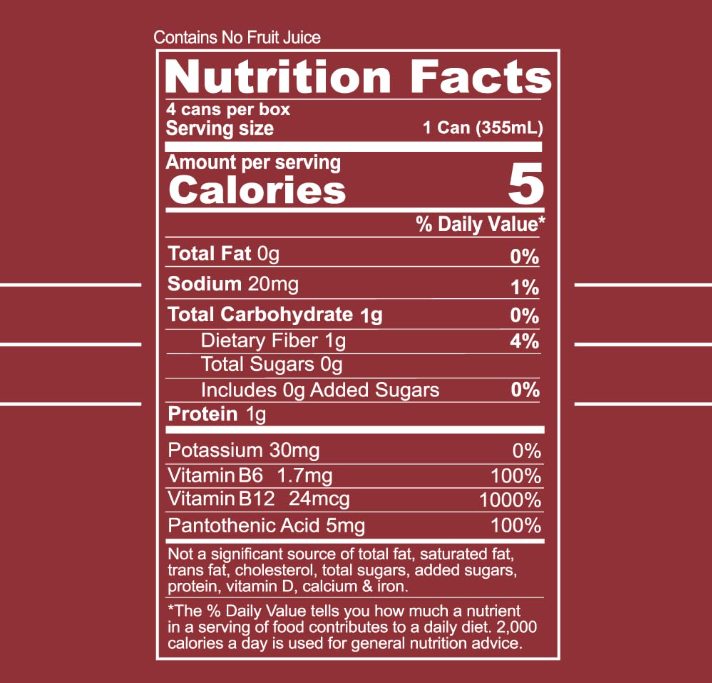 Redcon1 Jolt Modern Soda Dr Jolt energy drink zero sugar for mental focus and performance Supplement Facts