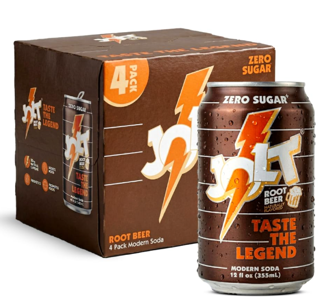 Redcon1 Jolt Modern Soda Root Beer flavored energy drink zero sugar for energy and focus