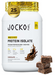 Jocko Fuel Pro Series Protein Isolate Chocolate flavored whey protein powder front label with 25g of protein per serving.