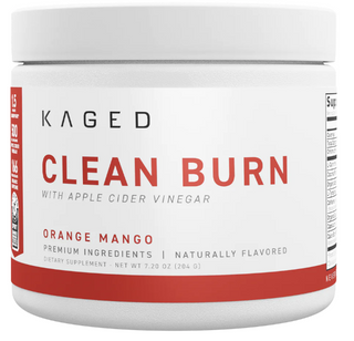 KAGED Clean Burn Powder – Orange Mango flavor – thermogenic fat burner drink mix for weight loss, metabolism, appetite control, and energy – 30 servings | TigerFitness.com