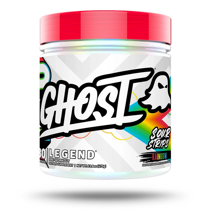 GHOST Legend Sour Strips Rainbow Candy