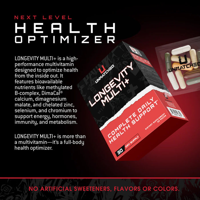 Unmatched Longevity Multi+ | Complete Daily Health Support