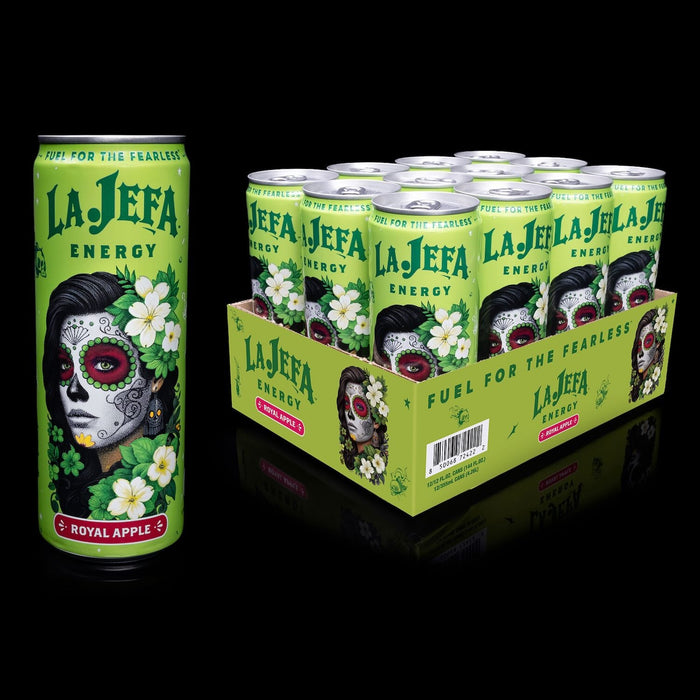 La Jefa Energy Drink Royal Apple 12 pack