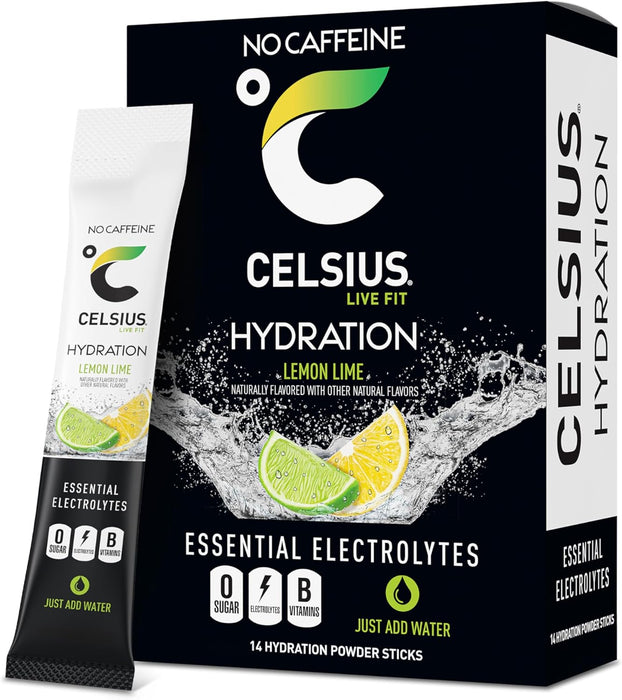 Celsius Hydration Sticks | Electrolyte Drink Mix with Energy Support