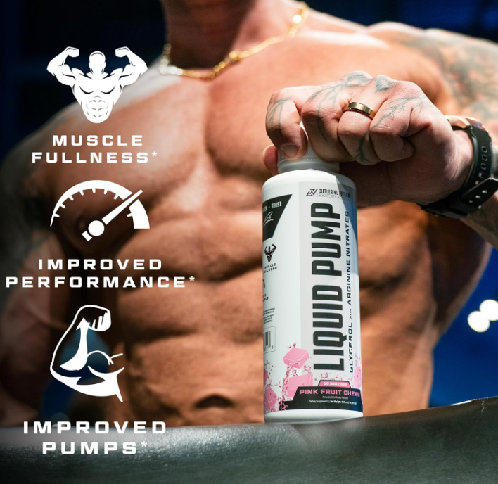 Cutler Nutrition Liquid Pump pre workout pump formula for increased circulation and pumps