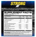 MHP Strong AF supplement facts high stim pre workout creatine caffeine formula