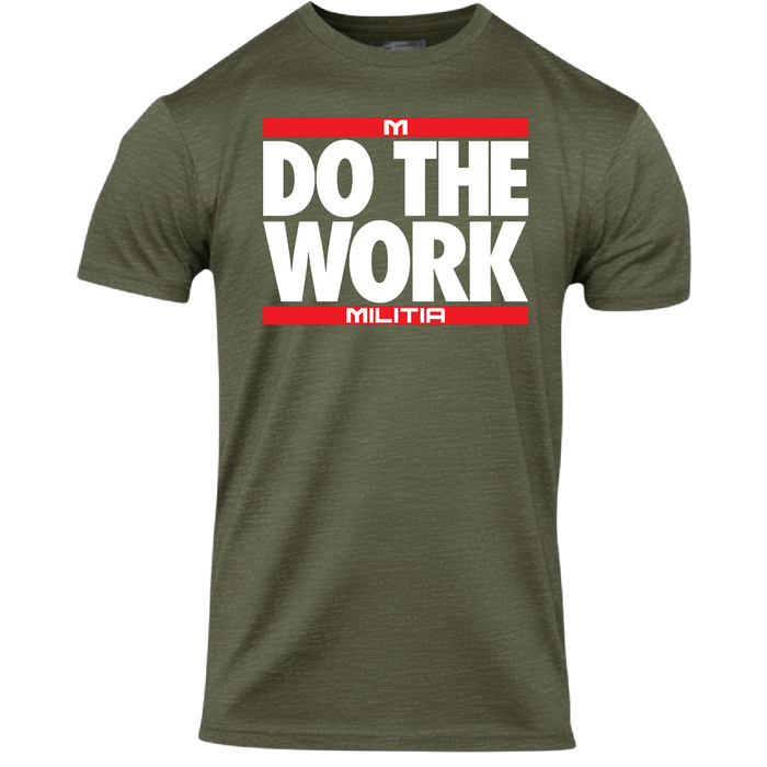 MTS Do The Work Militia T-Shirt in Military Green