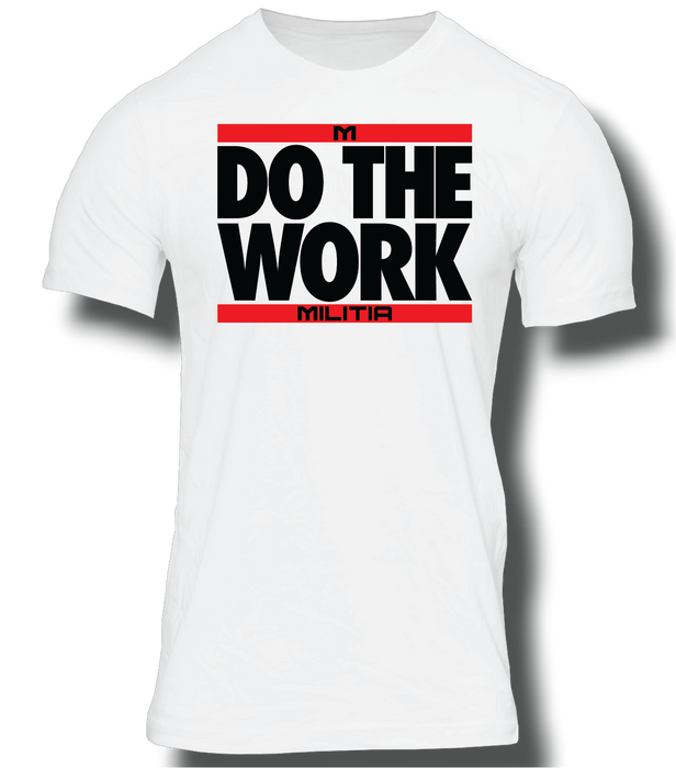 MTS Do The Work Militia T-Shirt in White