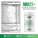 Axe & Sledge Multi+ Supplement Facts