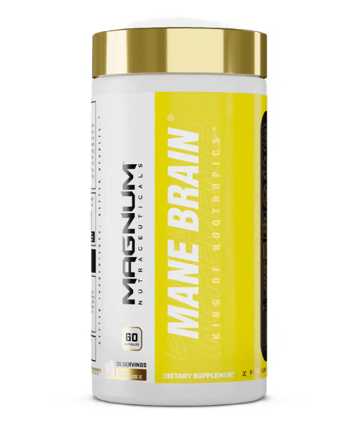 Magnum Mane Brain Advanced Nootropic for Focus and Memory Front Label 60 Count – TigerFitness.com