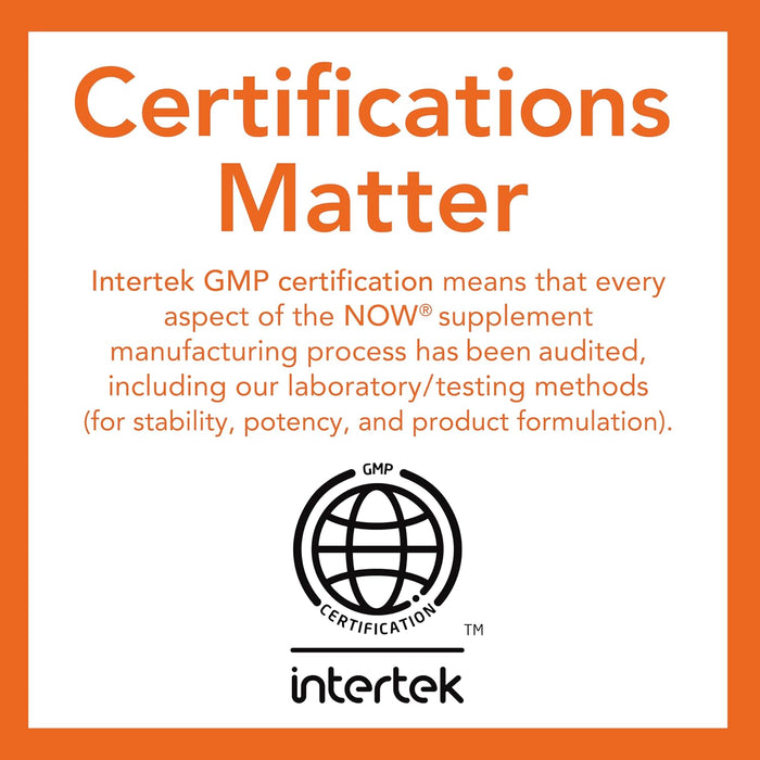 NOW Foods Fenugreek herbal supplement Certification