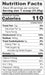 Beverly Muscle Provider Chocolate nutrition facts panel