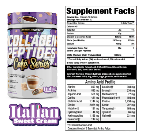 MuscleSport Collagen Peptides Café Series