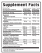 MuscleSport Pump Hydration supplement facts nitric oxide electrolyte formula panel