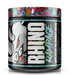 MuscleSport Rhino Rampage Pre-Workout Baja Splash tub front label