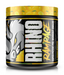 MuscleSport Rhino Rampage Pre-Workout Mango Madness tub front label