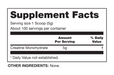 Myprotein Creatine Monohydrate 100 Servings Nutrition Facts and Ingredients Panel