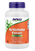NOW Foods Artichoke Extract 450 mg 90 Veg Capsules herbal digestive support supplement bottle front label