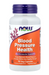 NOW Foods Blood Pressure Health bottle front label cardiovascular support supplement 90 Veg Capsules